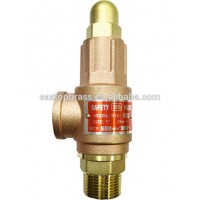 Ptfe/ Viton/ Epdm Soft Sealing Bronze/ Brass pressure Safety Relief Valve for steam water boiler